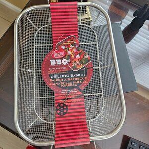 BBQ Grilling Basket Stainless Steel, 15" x 11"